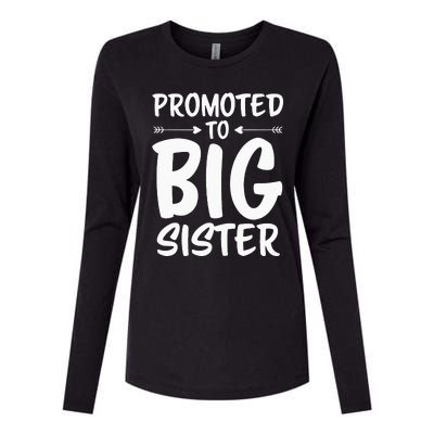 Promoted To Big Sister Big Sister Womens Cotton Relaxed Long Sleeve T-Shirt