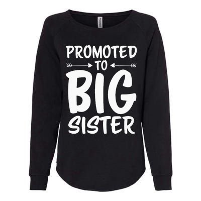 Promoted To Big Sister Big Sister Womens California Wash Sweatshirt