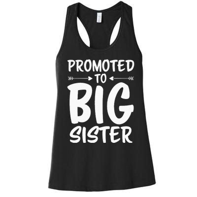 Promoted To Big Sister Big Sister Women's Racerback Tank