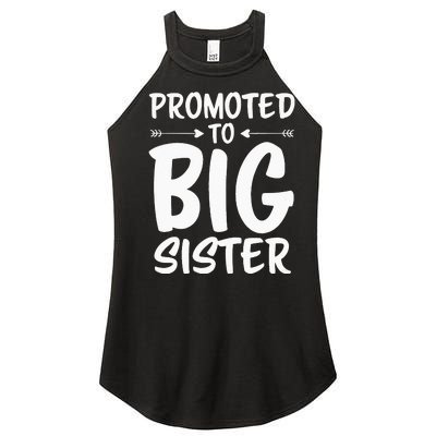 Promoted To Big Sister Big Sister Women’s Perfect Tri Rocker Tank