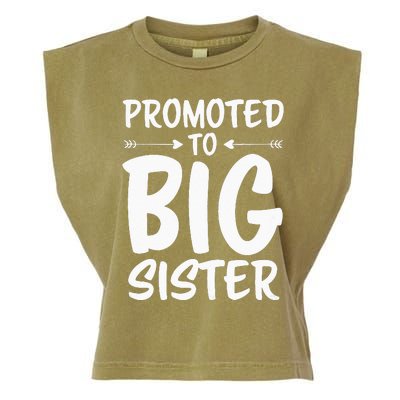 Promoted To Big Sister Big Sister Garment-Dyed Women's Muscle Tee