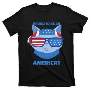 Proud To Be An Americat 4th Of July Americat US Flag T-Shirt