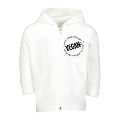 Proud To Be Vegan Toddler Zip Fleece Hoodie