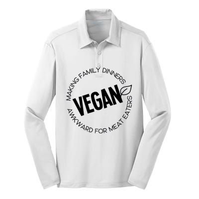 Proud To Be Vegan Silk Touch Performance Long Sleeve Polo