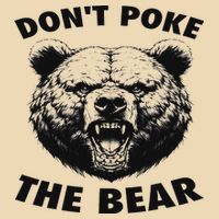 Poke The Bear Funny Bear Gifts For Women Bear Lover Zip Tote Bag