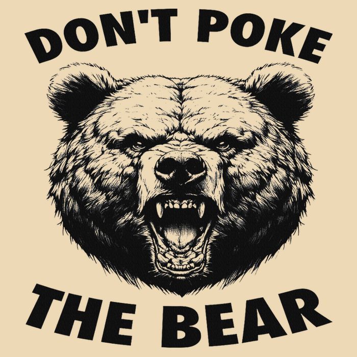 Poke The Bear Funny Bear Gifts For Women Bear Lover Zip Tote Bag
