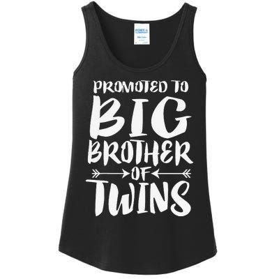 Promoted To Big Brother Of Twins Ladies Essential Tank