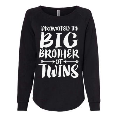 Promoted To Big Brother Of Twins Womens California Wash Sweatshirt