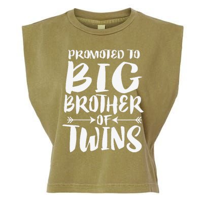 Promoted To Big Brother Of Twins Garment-Dyed Women's Muscle Tee