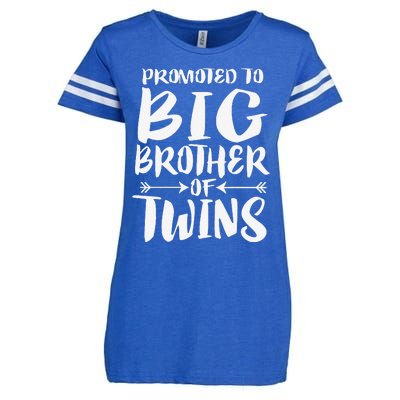 Promoted To Big Brother Of Twins Enza Ladies Jersey Football T-Shirt