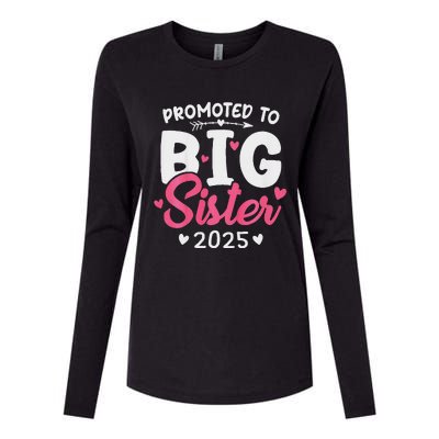 Promoted To Big Sister 2025 Im Going To Be A Big Sister 2025 Womens Cotton Relaxed Long Sleeve T-Shirt