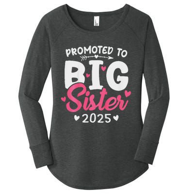 Promoted To Big Sister 2025 Im Going To Be A Big Sister 2025 Women's Perfect Tri Tunic Long Sleeve Shirt