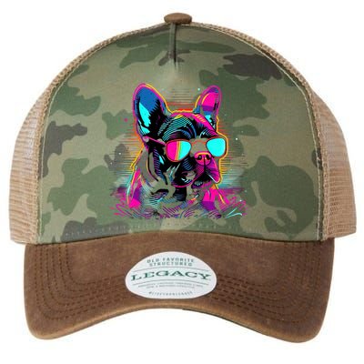 Proud To Be A Frenchie Lover Legacy Tie Dye Trucker Hat