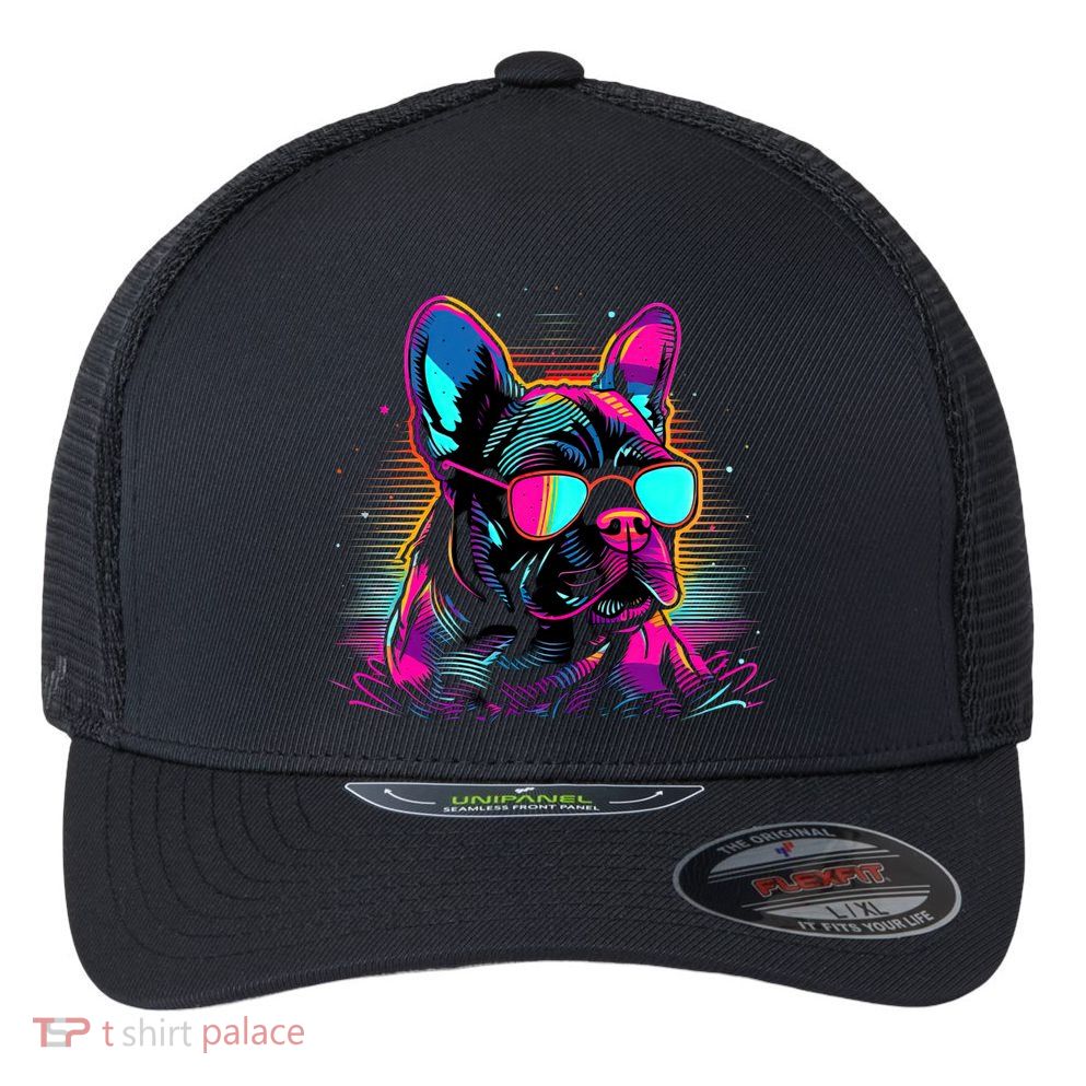 Proud To Be A Frenchie Lover Flexfit Unipanel Trucker Cap