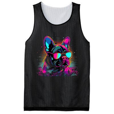 Proud To Be A Frenchie Lover Mesh Reversible Basketball Jersey Tank