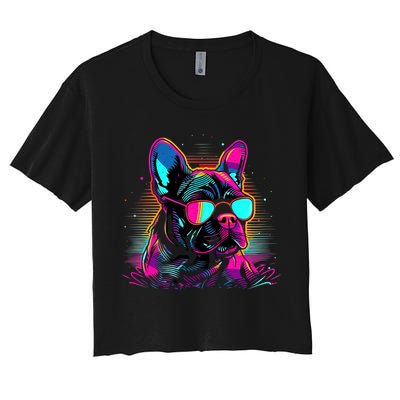 Proud To Be A Frenchie Lover Crop Top