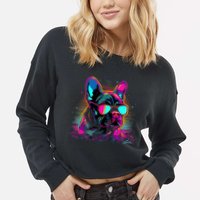 Proud To Be A Frenchie Lover Cropped Pullover Crew