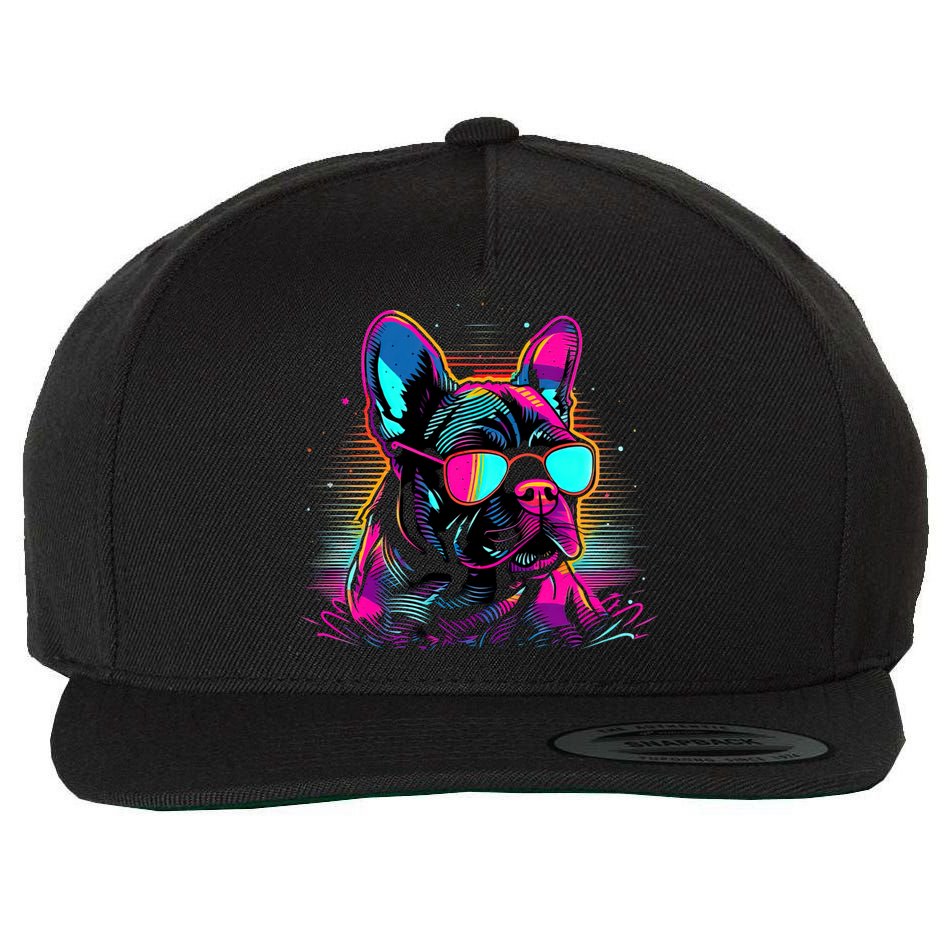 Proud To Be A Frenchie Lover Wool Snapback Cap
