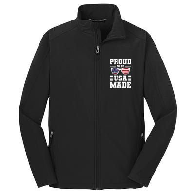 Proud To Be Usa Made Usa America Core Soft Shell Jacket