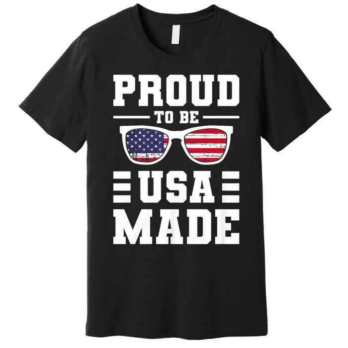 Proud To Be Usa Made Usa America Premium T-Shirt