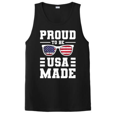 Proud To Be Usa Made Usa America PosiCharge Competitor Tank