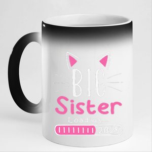 Promoted To Big Sister 2025 Im Going To Be A Big Sister 2025 Gift 11oz Black Color Changing Mug