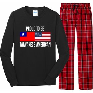 Proud To Be Taiwanese American Gift Long Sleeve Pajama Set