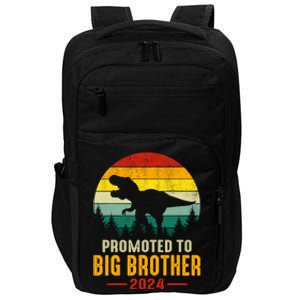 Promoted To Big Brother 2024 Dinosaur Family Matching Trex Impact Tech Backpack