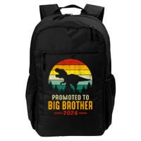 Promoted To Big Brother 2024 Dinosaur Family Matching Trex Daily Commute Backpack