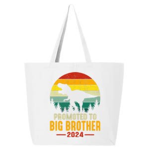 Promoted To Big Brother 2024 Dinosaur Family Matching Trex 25L Jumbo Tote