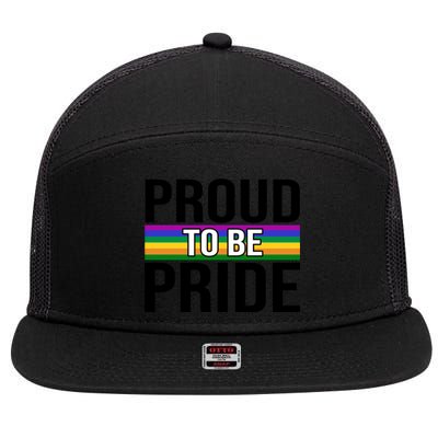 Proud To Be Pride 7 Panel Mesh Trucker Snapback Hat