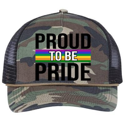 Proud To Be Pride Retro Rope Trucker Hat Cap