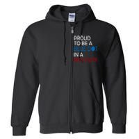 Proud To Be A Blue Dot In A Red State Vote Kamala Full Zip Hoodie