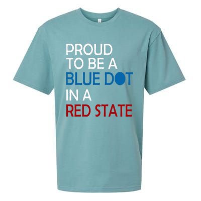 Proud To Be A Blue Dot In A Red State Vote Kamala Sueded Cloud Jersey T-Shirt