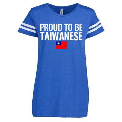 Proud To Be Taiwanese Taiwan Flag Great Gift Enza Ladies Jersey Football T-Shirt