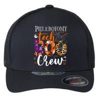 Phlebotomy Tech Boo Crew Ghost Halloween Technician Matching Flexfit Unipanel Trucker Cap