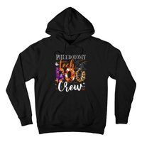 Phlebotomy Tech Boo Crew Ghost Halloween Technician Matching Hoodie