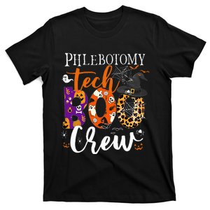 Phlebotomy Tech Boo Crew Ghost Halloween Technician Matching T-Shirt