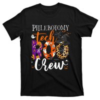 Phlebotomy Tech Boo Crew Ghost Halloween Technician Matching T-Shirt