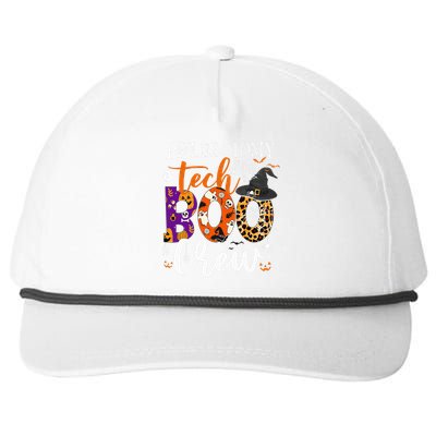 Phlebotomy Tech Boo Crew Ghost Halloween Technician Matching Snapback Five-Panel Rope Hat