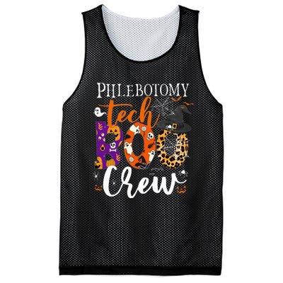 Phlebotomy Tech Boo Crew Ghost Halloween Technician Matching Mesh Reversible Basketball Jersey Tank