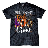 Phlebotomy Tech Boo Crew Ghost Halloween Technician Matching Tie-Dye T-Shirt