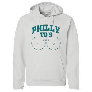 Phily Tds Boobs Performance Fleece Hoodie