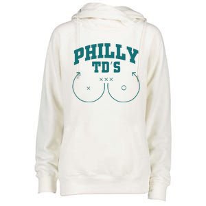 Phily Tds Boobs Womens Funnel Neck Pullover Hood