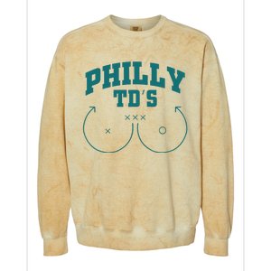 Phily Tds Boobs Colorblast Crewneck Sweatshirt