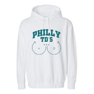 Phily Tds Boobs Garment-Dyed Fleece Hoodie