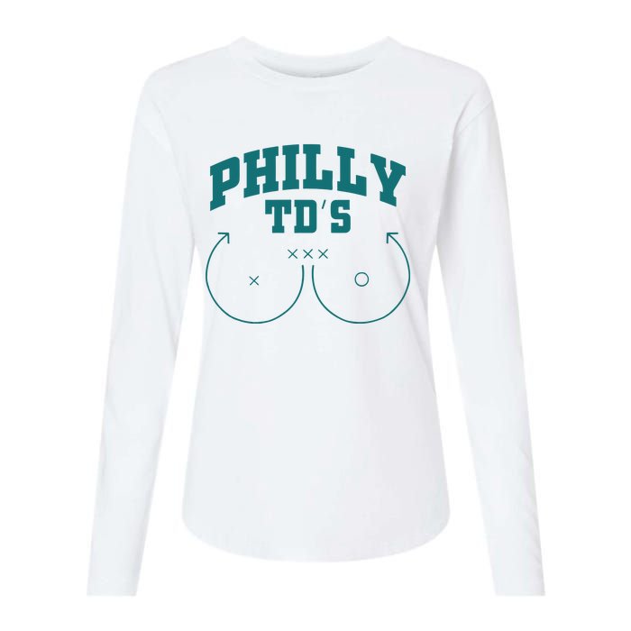 Phily Tds Boobs Womens Cotton Relaxed Long Sleeve T-Shirt