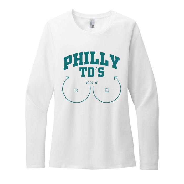 Phily Tds Boobs Womens CVC Long Sleeve Shirt