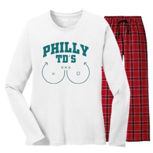 Phily Tds Boobs Women's Long Sleeve Flannel Pajama Set 