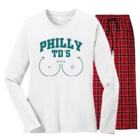 Phily Tds Boobs Women's Long Sleeve Flannel Pajama Set 